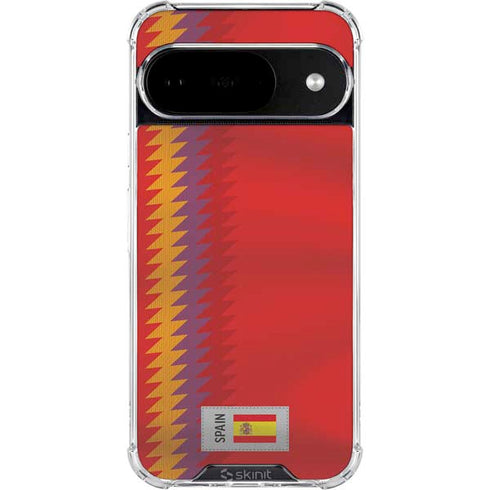 Spain Soccer Flag Google Pixel 10 Clear Case